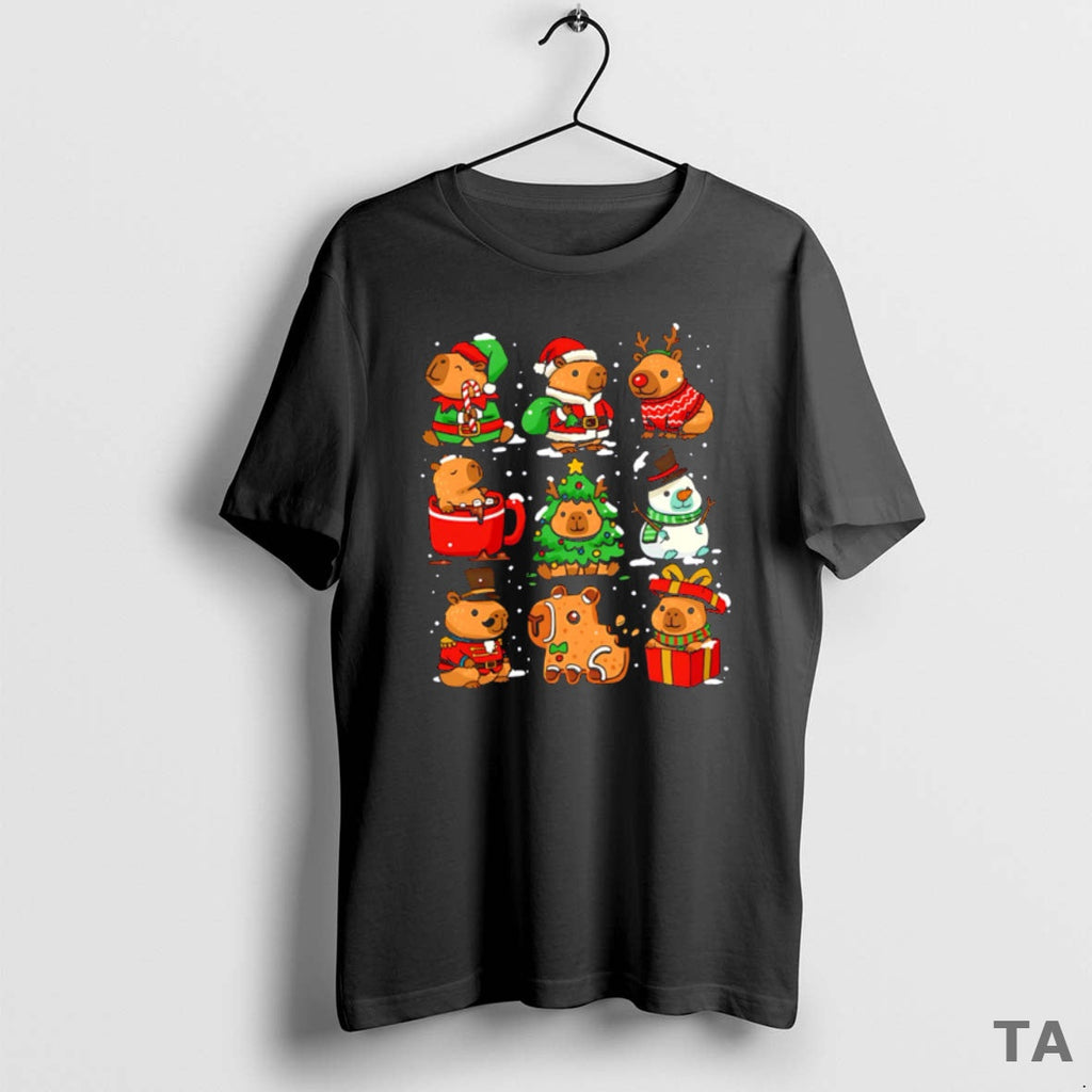 Top Capybaras 2025 Cute - Adult & Kids T-Shirts, Sweatshirts & Hoodies apparel design preview 1