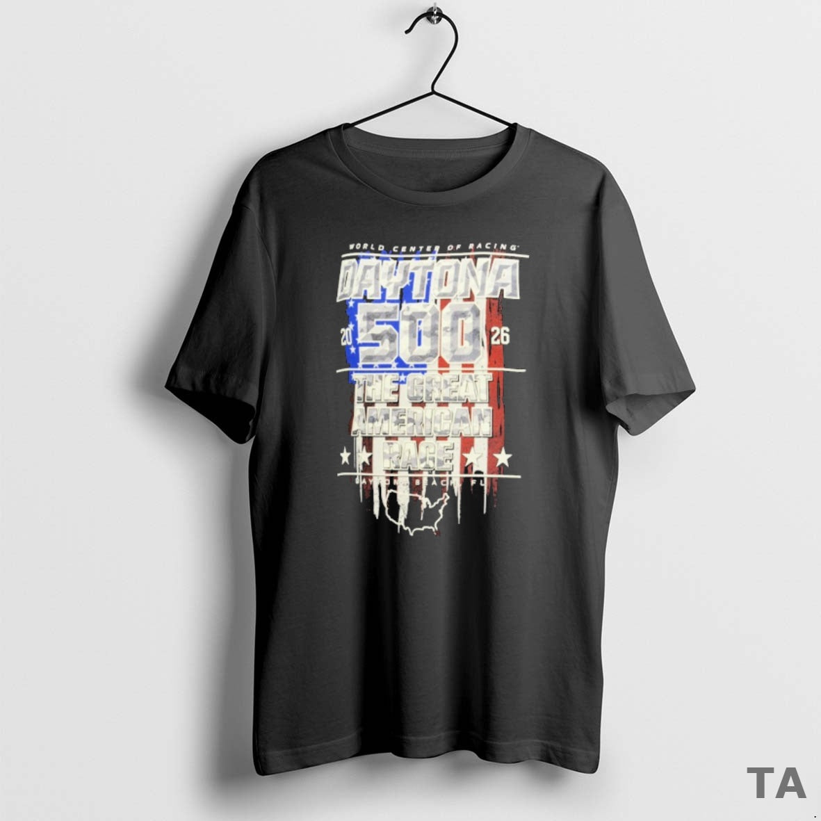 Top Daytona International Speedway Checkered Flag - Adult & Kids T-Shirts, Sweatshirts & Hoodies apparel design preview 1