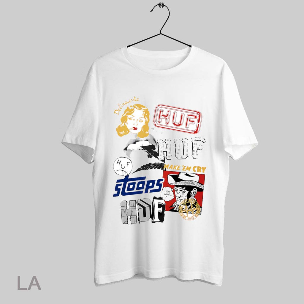 Top Delincuente Huf Stoops Hdf Make Em Cry Vintage - Adult & Kids T-Shirts, Sweatshirts & Hoodies apparel design preview 1