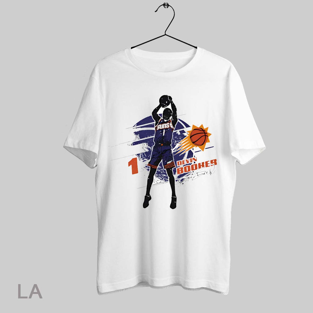 Top Devin Booker Phoenix Suns Silhouette - Adult & Kids T-Shirts, Sweatshirts & Hoodies apparel design preview 1