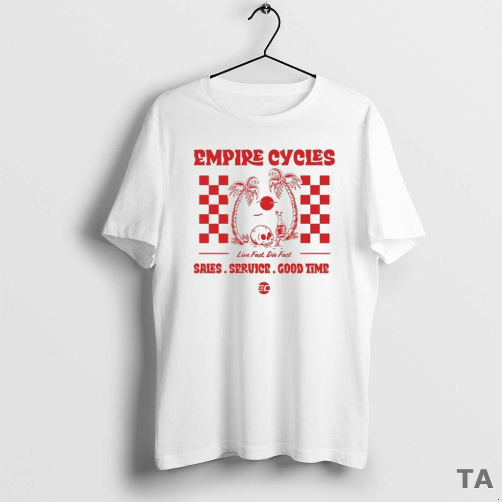 Top Empire Cycles Live Fast Die Skull - Adult & Kids T-Shirts, Sweatshirts & Hoodies apparel design preview 1