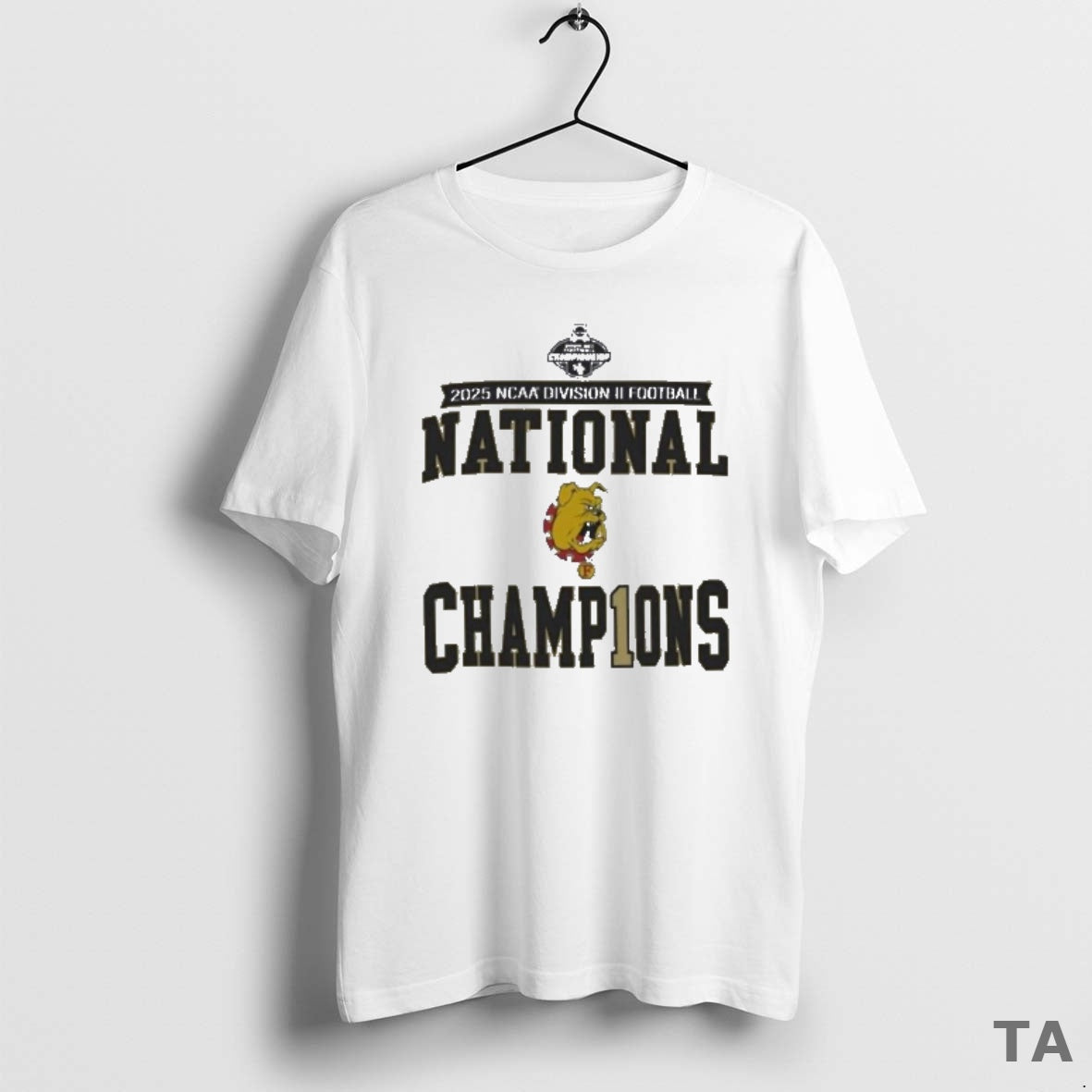 Top Ferris State 2025 Ncaa Dii Football National - Adult & Kids T-Shirts, Sweatshirts & Hoodies apparel design preview 1
