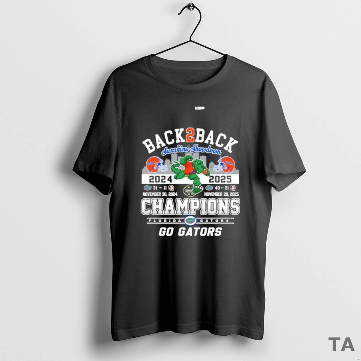 Top Florida Gators Beat Seminoles Again Sunshine - Adult & Kids T-Shirts, Sweatshirts & Hoodies apparel design preview 1