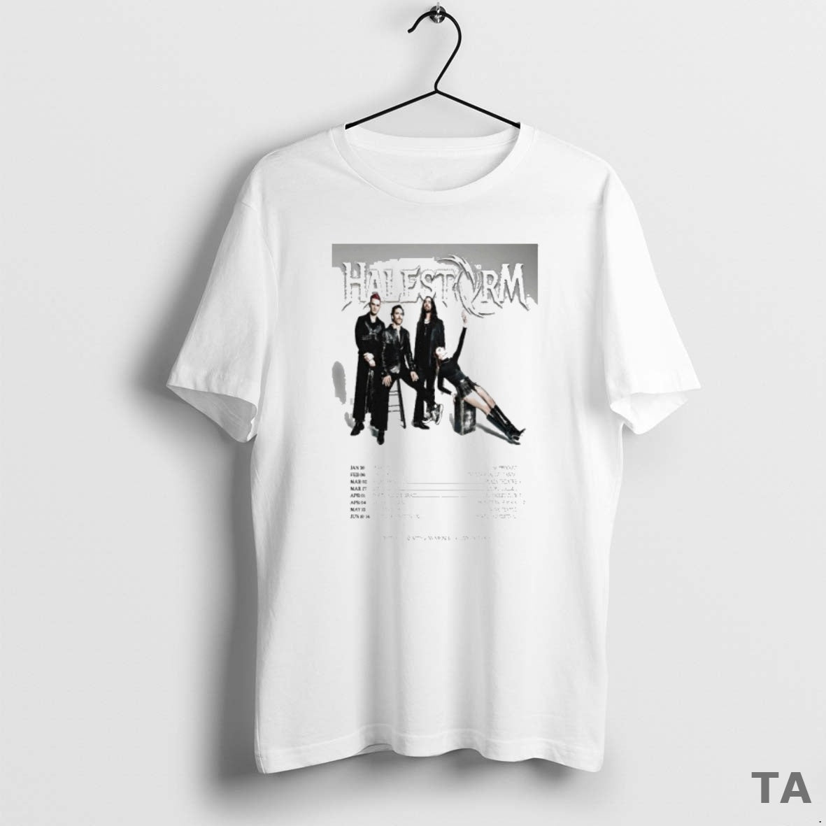 Top Halestorm Fall Tour 2026 - Adult & Kids T-Shirts, Sweatshirts & Hoodies apparel design preview 1