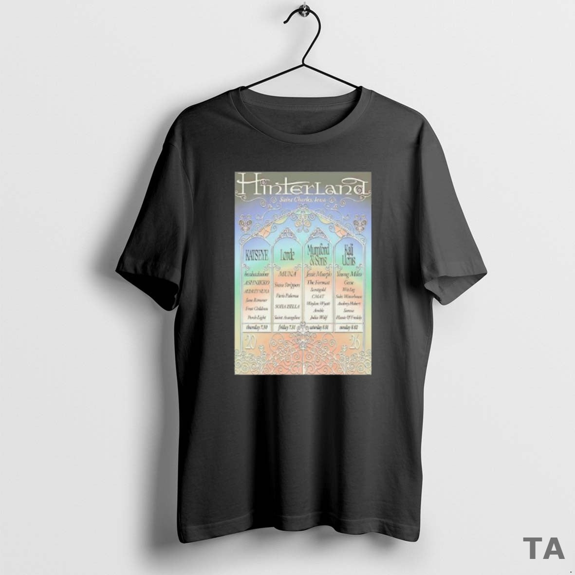 Top Hinterland Jul 30 Aug 2 2026 Avenue Saints St - Adult & Kids T-Shirts, Sweatshirts & Hoodies apparel design preview 1