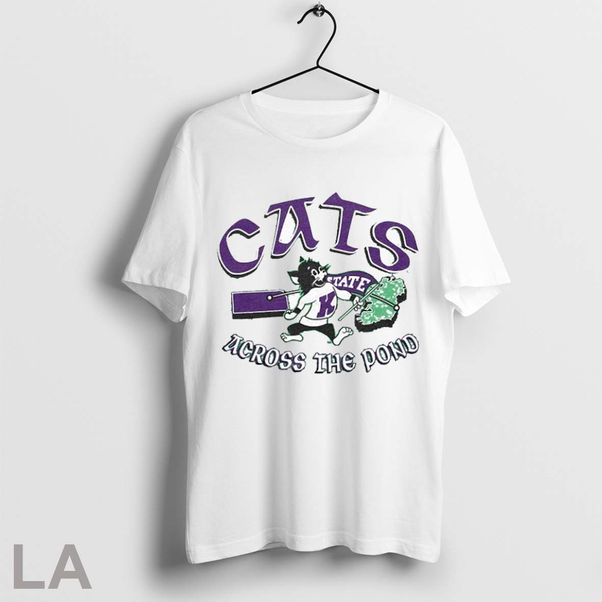 Top Kansas State Wildcats Cats Across The Pond In - Adult & Kids T-Shirts, Sweatshirts & Hoodies apparel design preview 1
