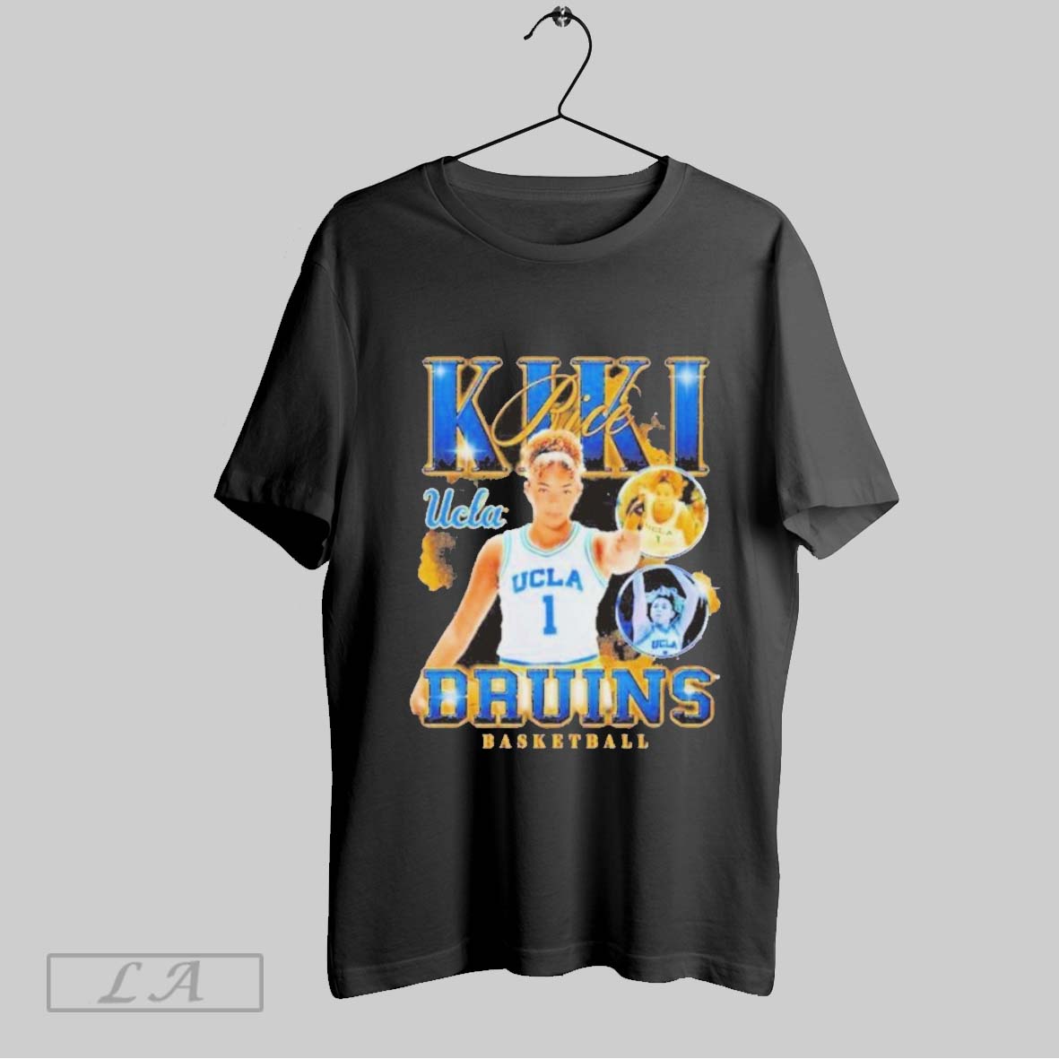 Top Kiki Rice Ucla Bruins Basketball Vintage Graphic - Adult & Kids T-Shirts, Sweatshirts & Hoodies apparel design preview 1