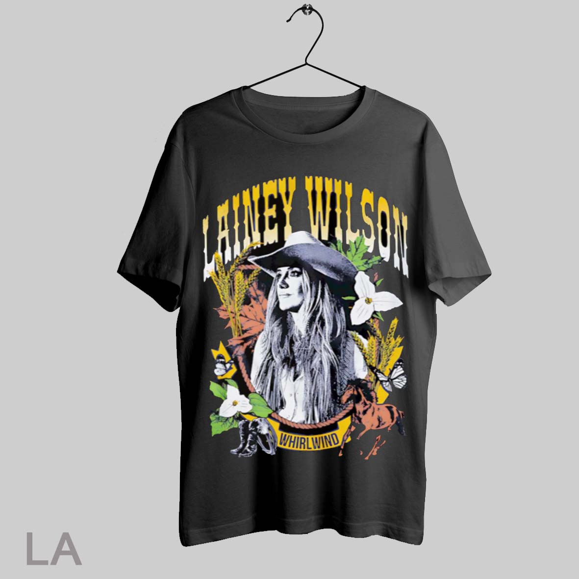 Top Lainey Wilson Whirlwind Wheat And Leaves - Adult & Kids T-Shirts, Sweatshirts & Hoodies apparel design preview 1