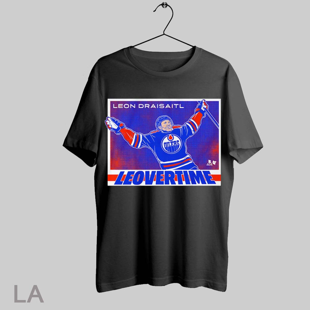 Top Leon Draisaitl Edmonton Oilers Leovertime - Adult & Kids T-Shirts, Sweatshirts & Hoodies apparel design preview 1