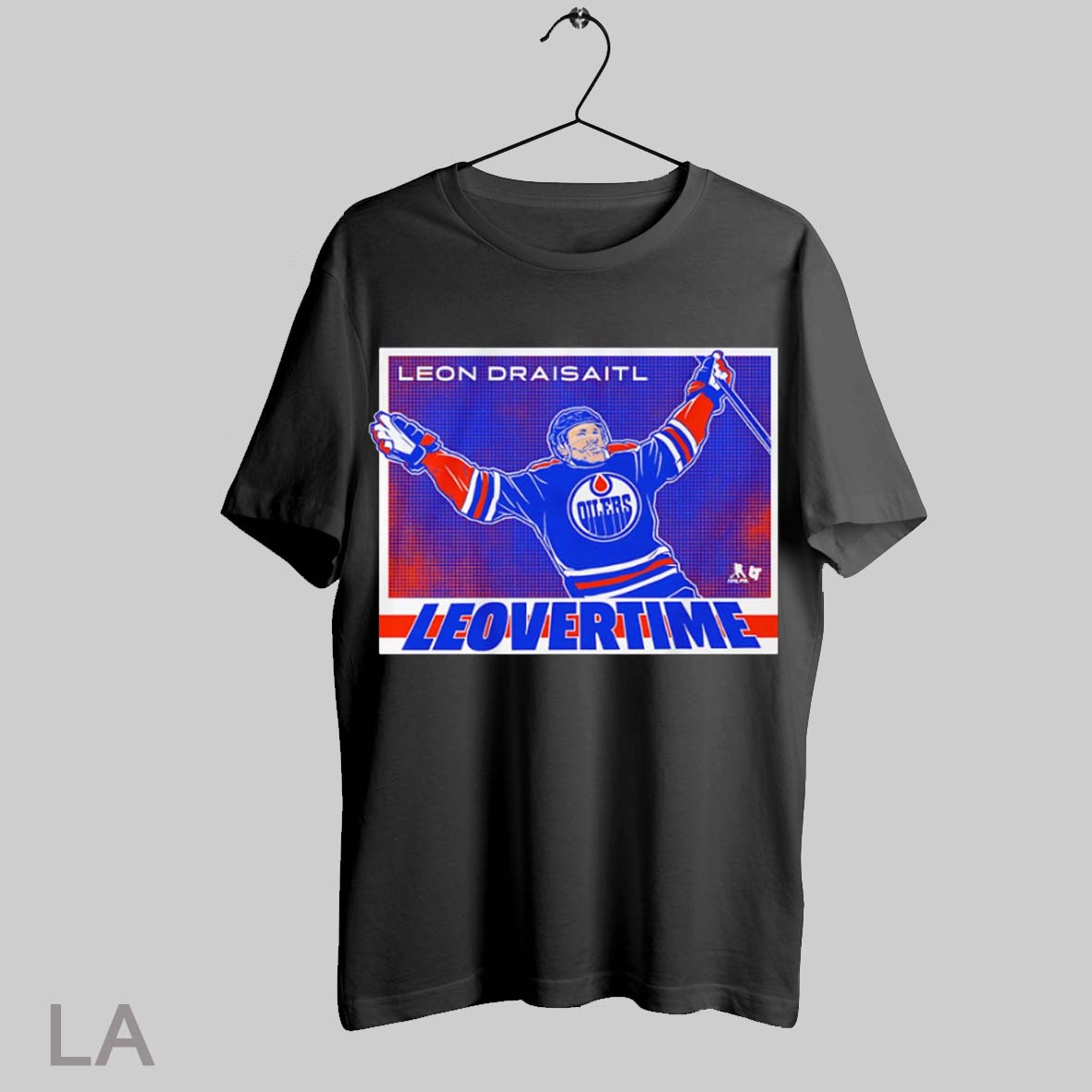 Top Leon Draisaitl Edmonton Oilers Leovertime - Adult & Kids T-Shirts, Sweatshirts & Hoodies apparel design preview 1