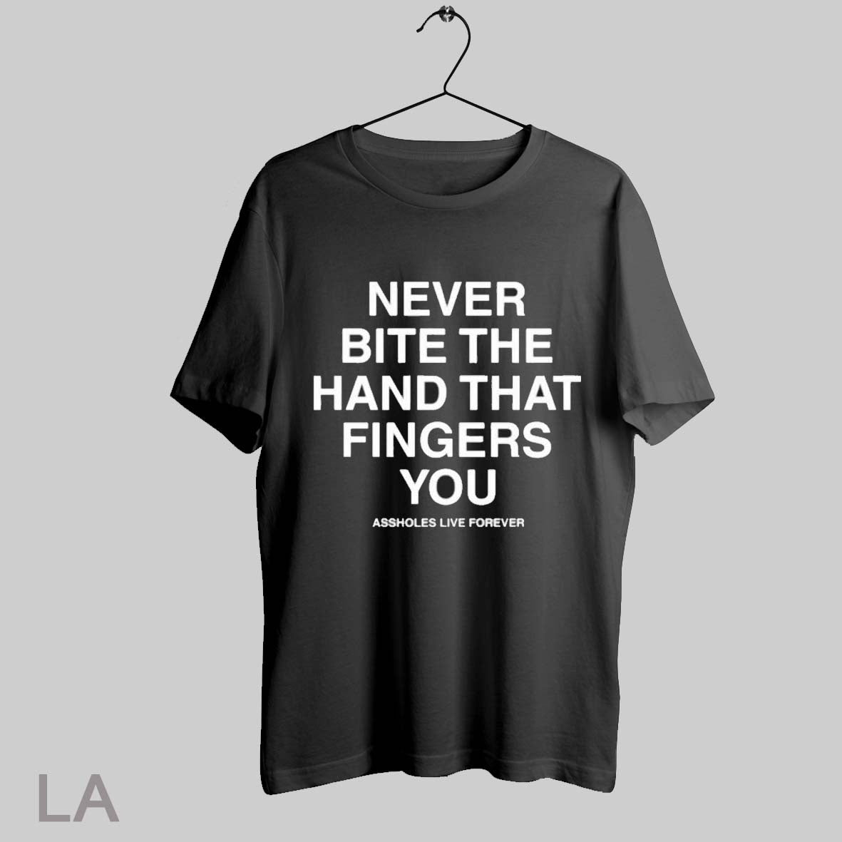 Top Linda Finegold Never Bite The Hand That Fingers - Adult & Kids T-Shirts, Sweatshirts & Hoodies apparel design preview 1