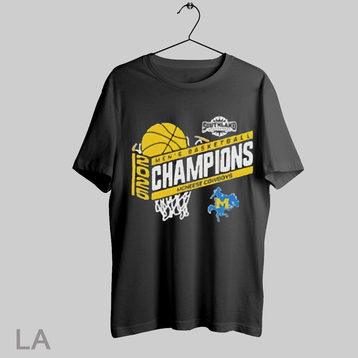 Top Mcneese Cowboys 2025 Southland Conference Mens - Adult & Kids T-Shirts, Sweatshirts & Hoodies apparel design preview 1
