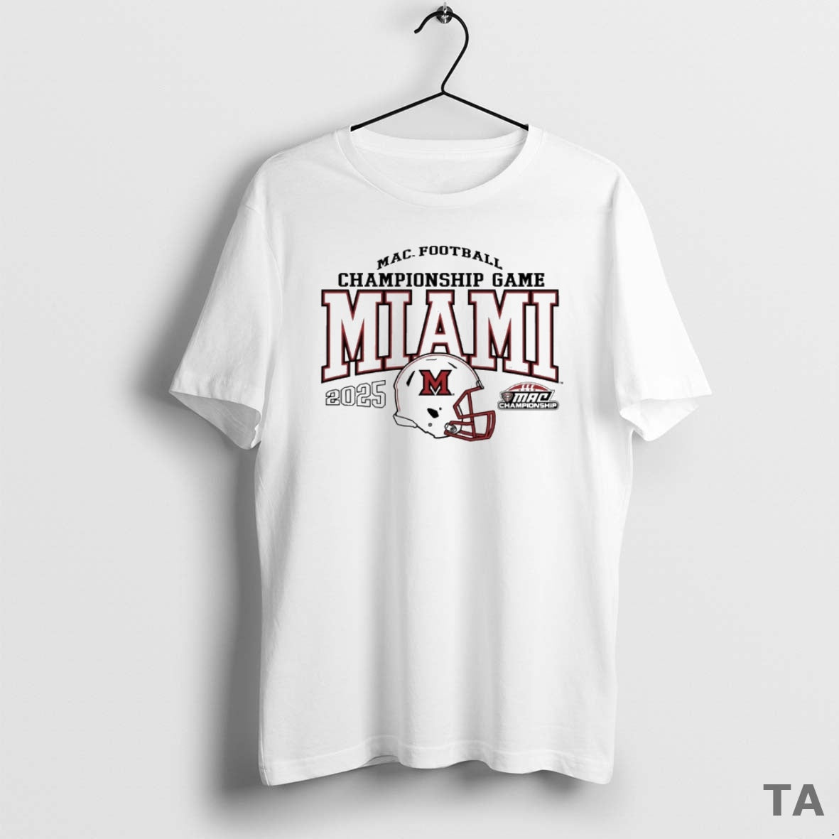 Top Miami Redhawks 2025 Mac Football Championship - Adult & Kids T-Shirts, Sweatshirts & Hoodies apparel design preview 1
