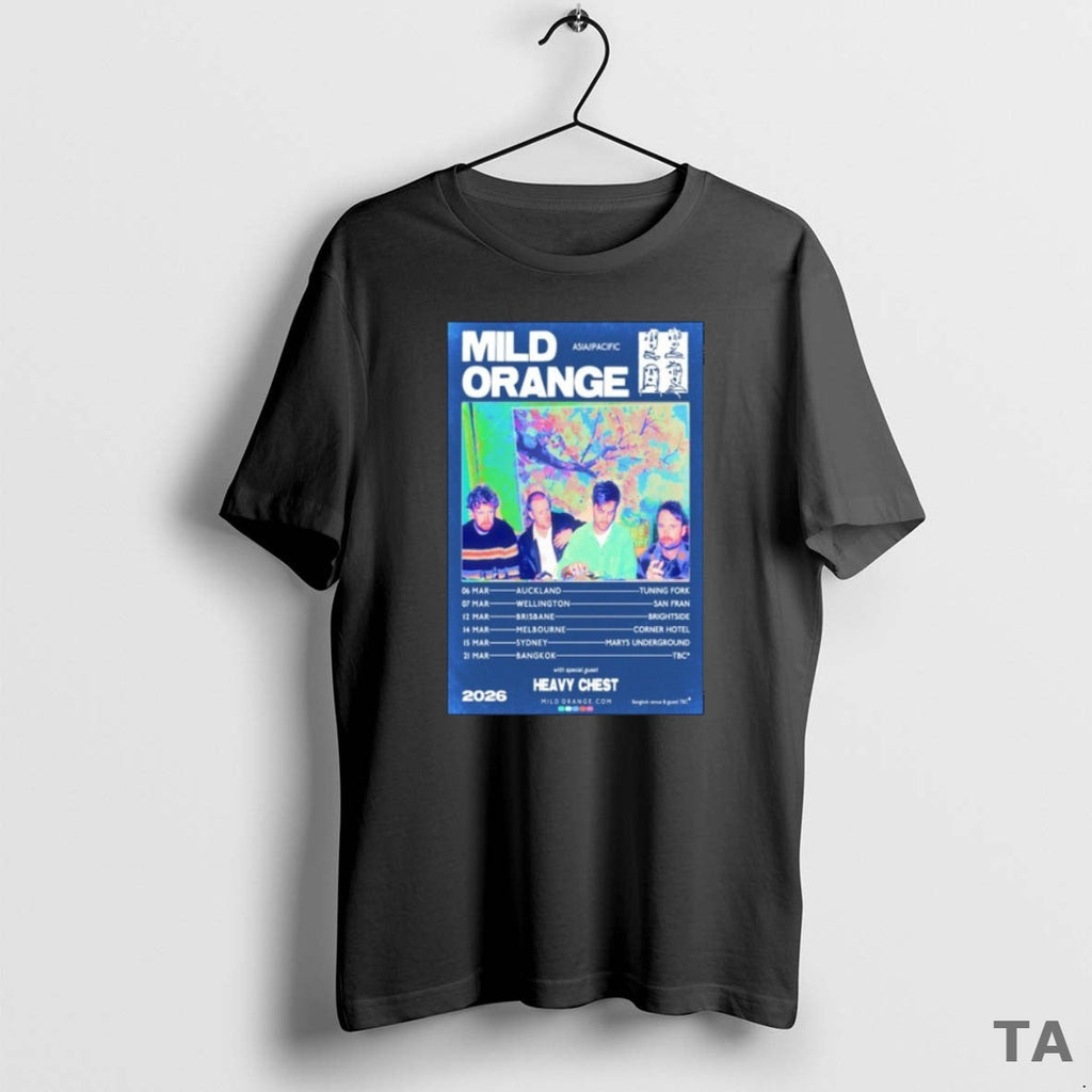 Top Mild Orange Tour March 2026 Heavy Chest - Adult & Kids T-Shirts, Sweatshirts & Hoodies apparel design preview 1