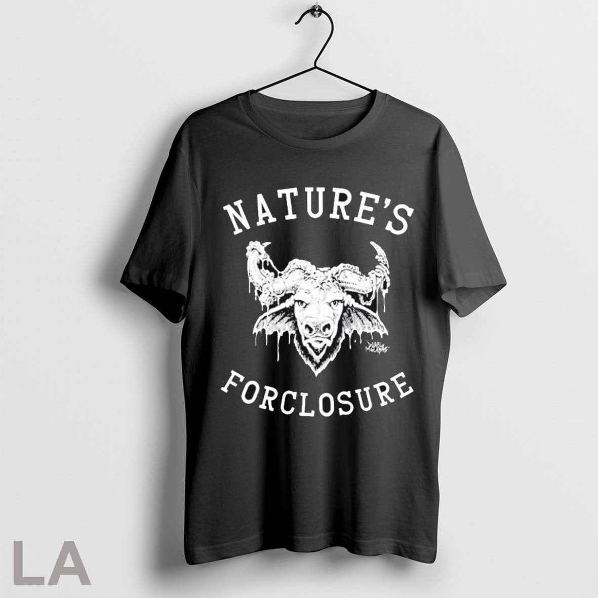 Top Natures Foreclosure Diablo Macabre Buffalo Bison - Adult & Kids T-Shirts, Sweatshirts & Hoodies apparel design preview 1
