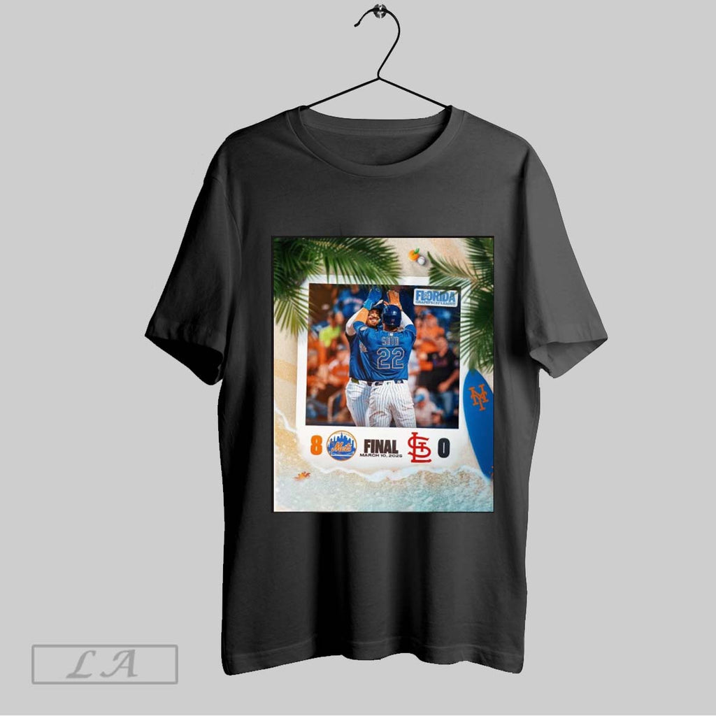 Top New York Mets 8 0 St Louis Cardinals Final Score - Adult & Kids T-Shirts, Sweatshirts & Hoodies apparel design preview 1