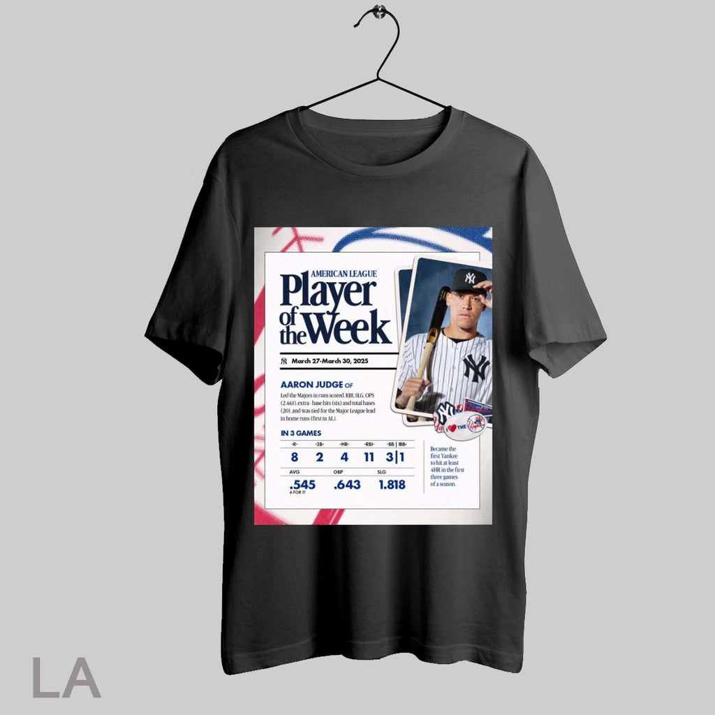 Top New York Yankees American League Player Of The - Adult & Kids T-Shirts, Sweatshirts & Hoodies apparel design preview 1