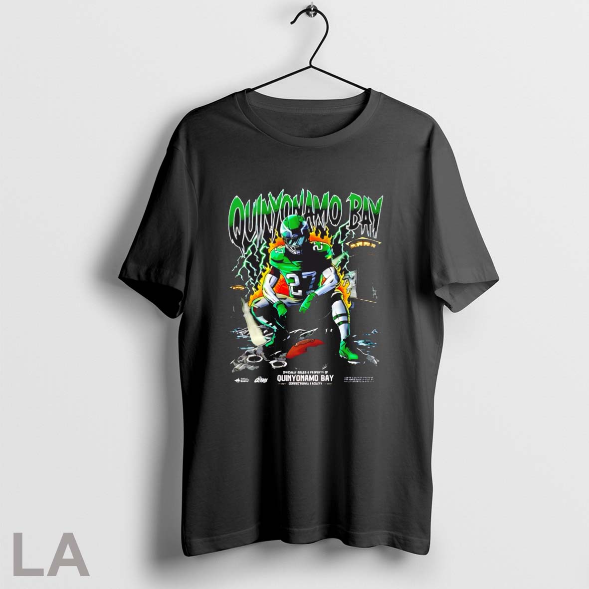 Top Nick Sirianni Wearing Quinyonamo Bay Part 2 - Adult & Kids T-Shirts, Sweatshirts & Hoodies apparel design preview 1