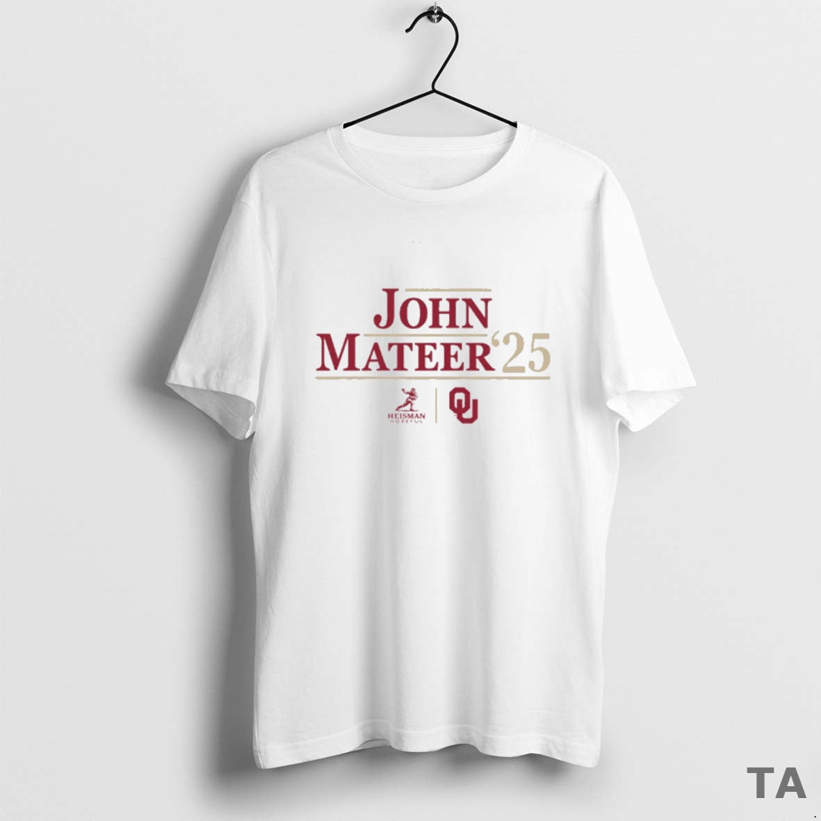 Top Oklahoma Sooners Ncaa Football John Mateer 25 - Adult & Kids T-Shirts, Sweatshirts & Hoodies apparel design preview 1