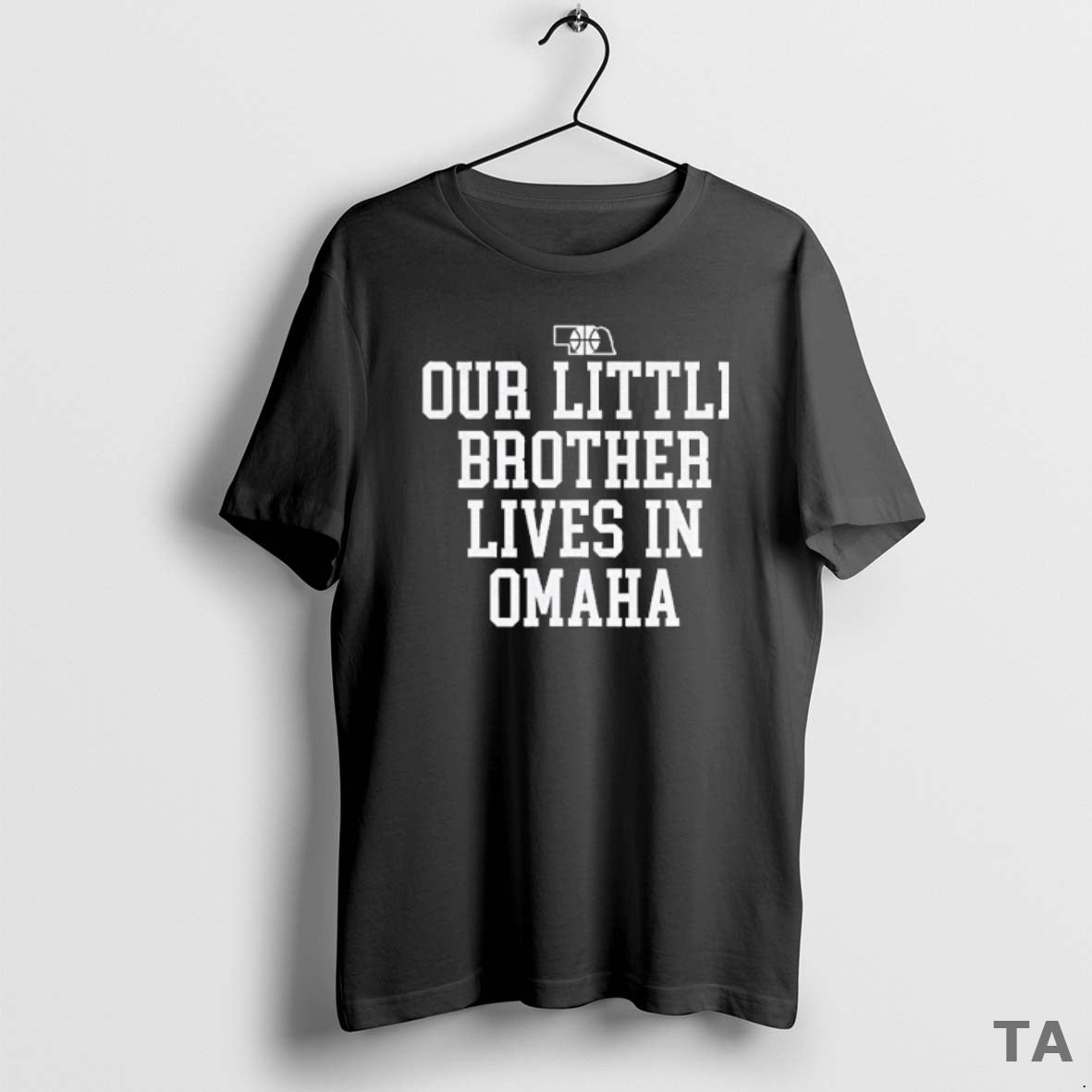 Top Our Little Brother Lives Omaha - Adult & Kids T-Shirts, Sweatshirts & Hoodies apparel design preview 1
