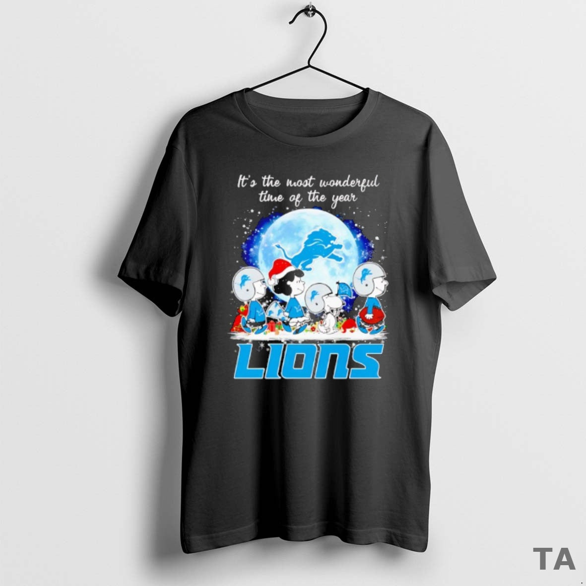 Top Peanuts Characters Detroit Lions Most Time Year - Adult & Kids T-Shirts, Sweatshirts & Hoodies apparel design preview 1