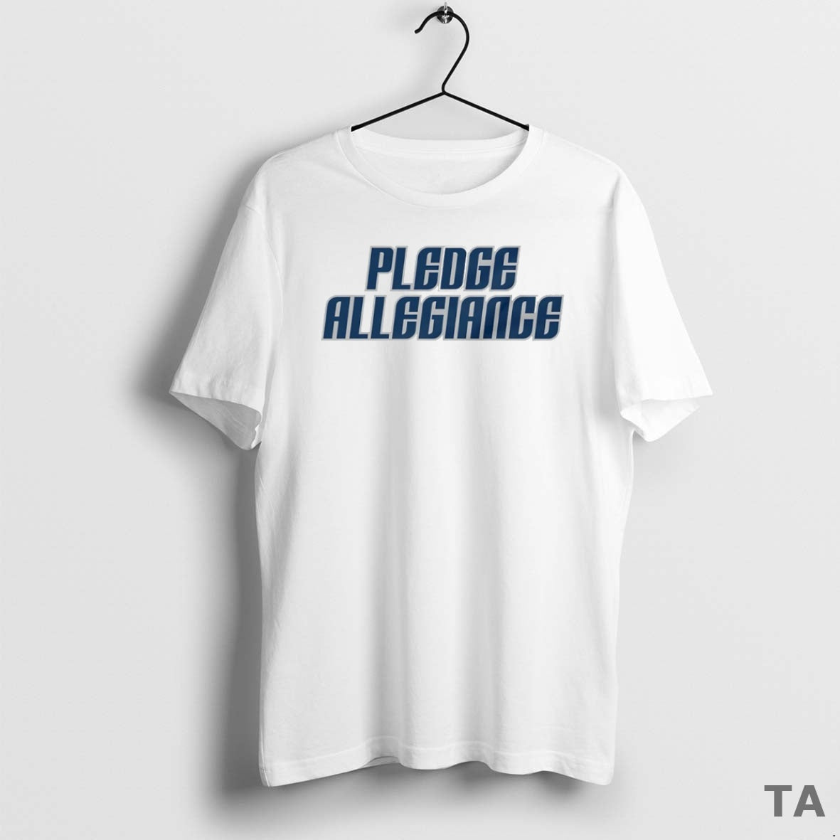 Top Pledge Allegiance White Dallas Mavericks Circle - Adult & Kids T-Shirts, Sweatshirts & Hoodies apparel design preview 1