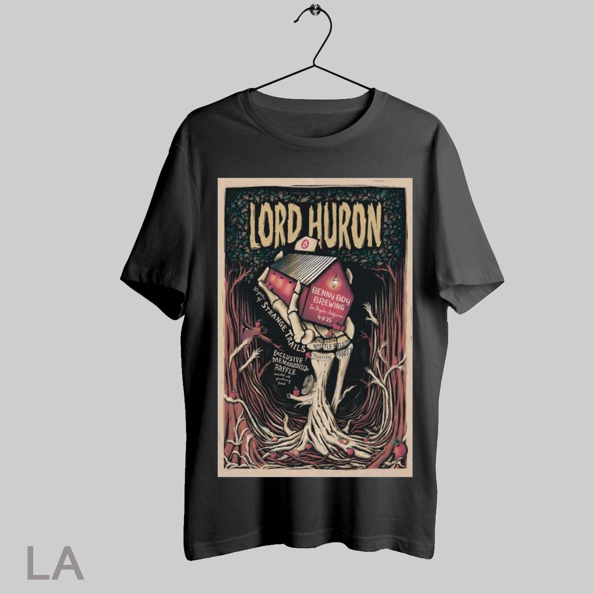 Top Poster Lord Huron April 8 2025 Benny Boy Brewing - Adult & Kids T-Shirts, Sweatshirts & Hoodies apparel design preview 1