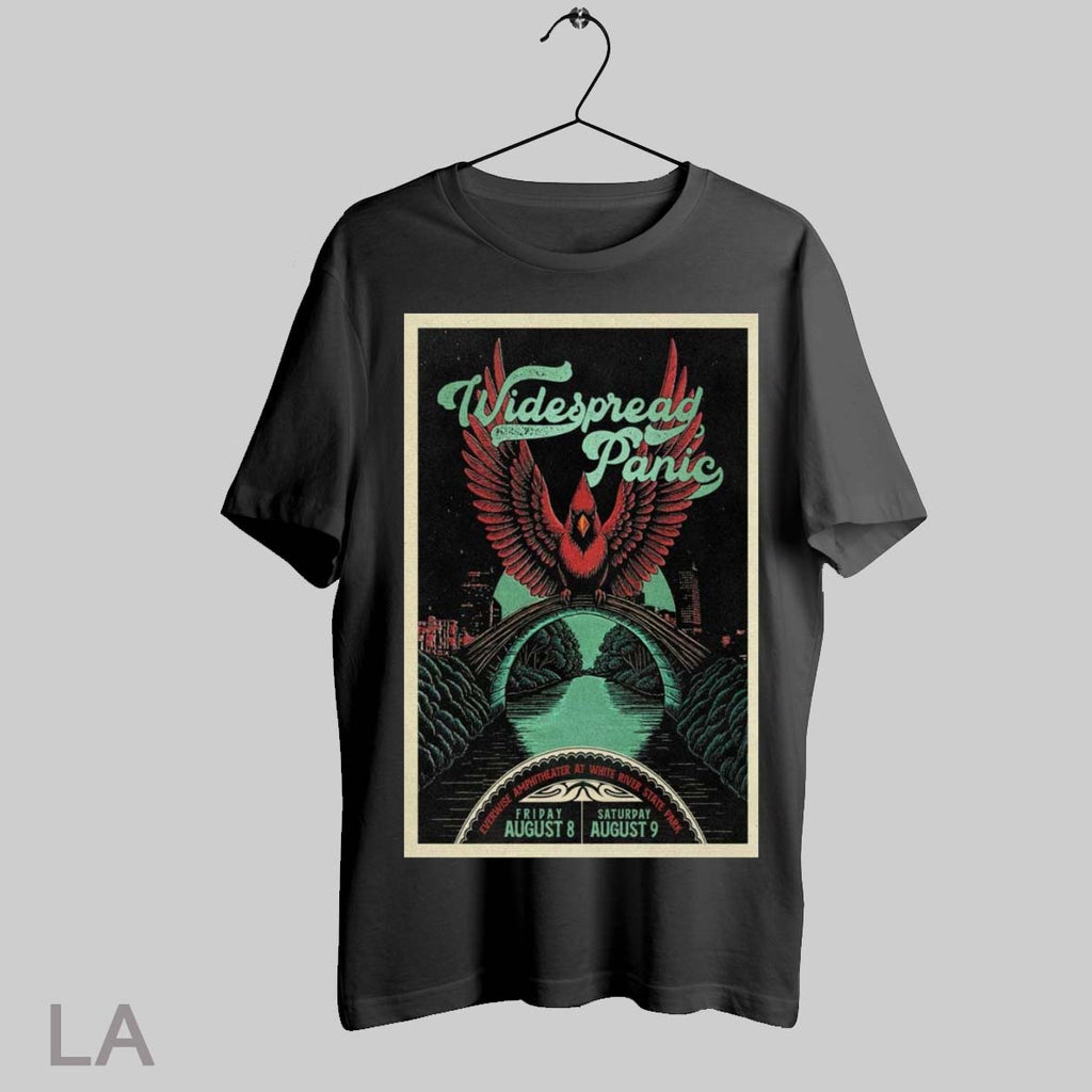 Top Poster Widespread Panic August 8 9 2025 Everwise - Adult & Kids T-Shirts, Sweatshirts & Hoodies apparel design preview 1