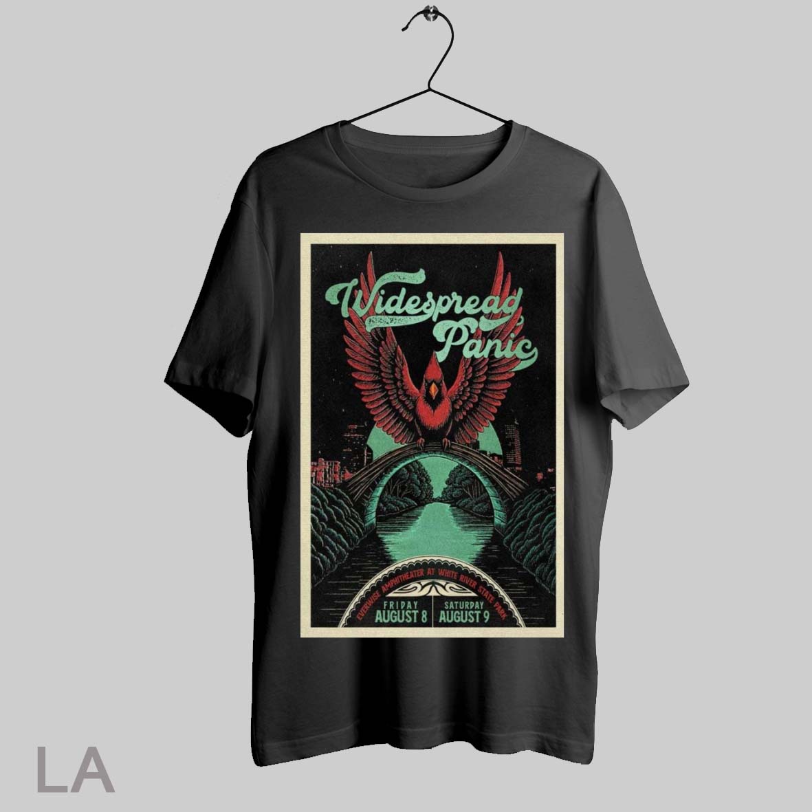 Top Poster Widespread Panic August 8 9 2025 Everwise - Adult & Kids T-Shirts, Sweatshirts & Hoodies apparel design preview 1