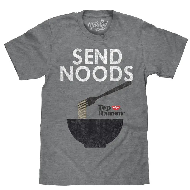 Top Ramen Send Noods Gray - Adult & Kids T-Shirts, Sweatshirts & Hoodies apparel design preview 1