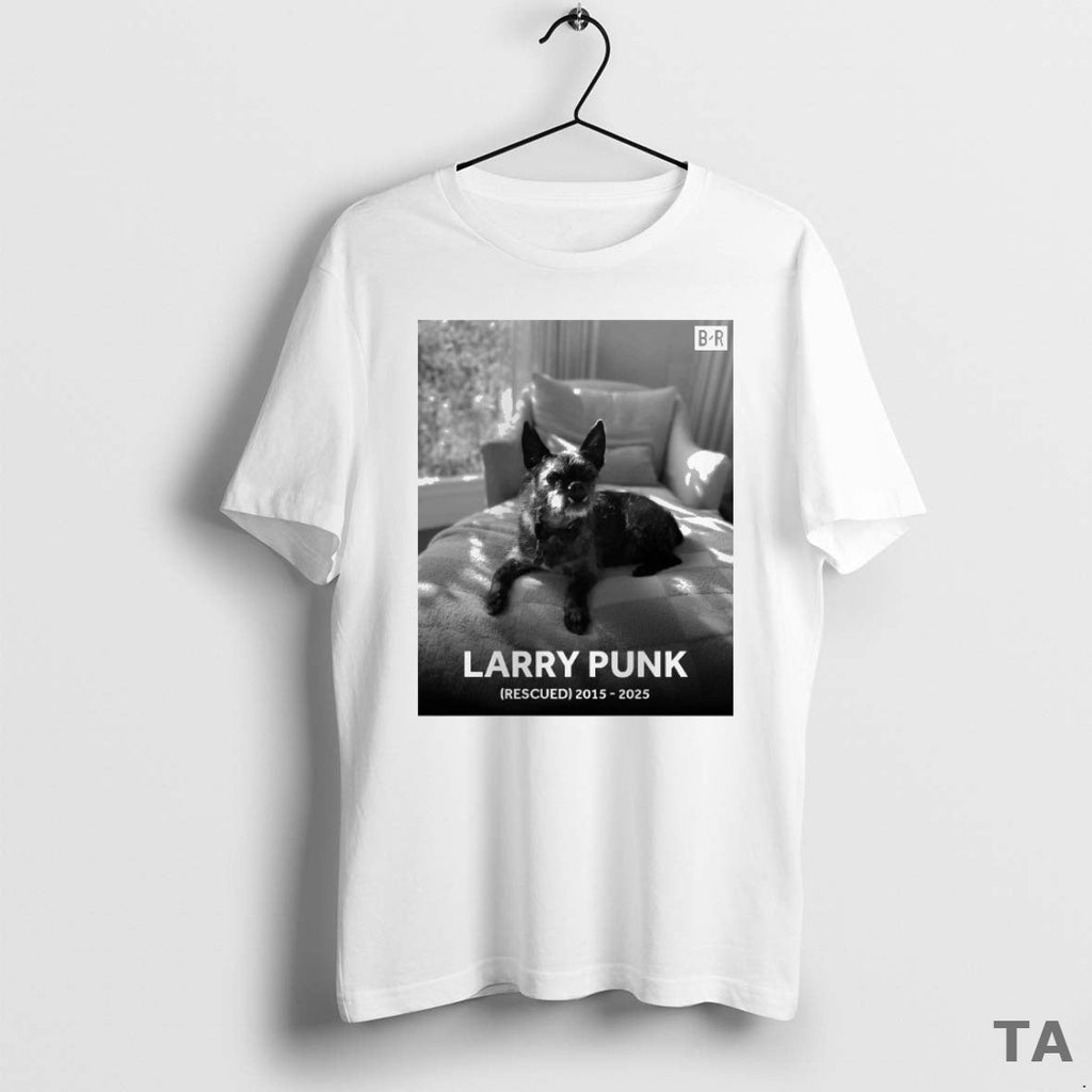 Top Rest Peace Larry Punk Rescued 2015 2025 Bleacher - Adult & Kids T-Shirts, Sweatshirts & Hoodies apparel design preview 1