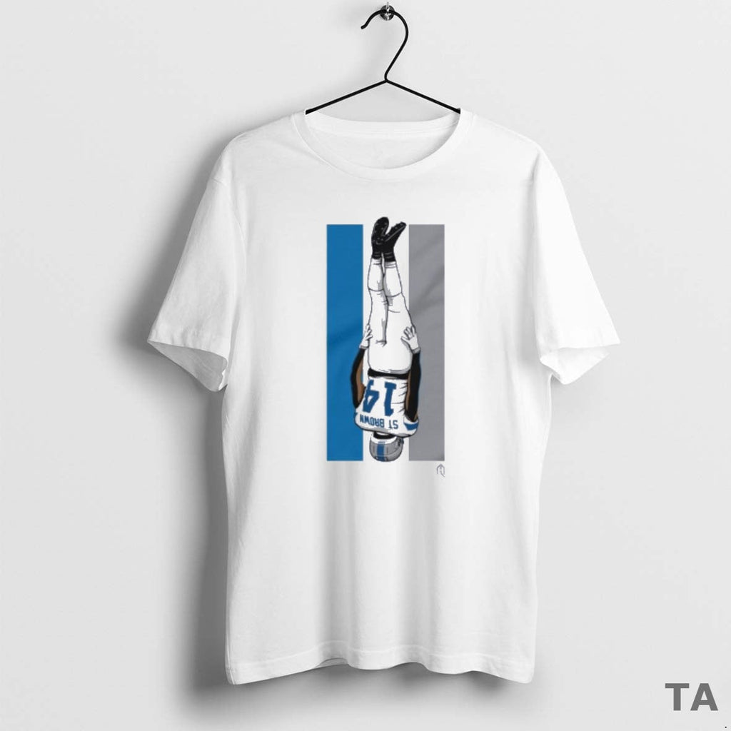 Top St Brown Celly Racing Stripe - Adult & Kids T-Shirts, Sweatshirts & Hoodies apparel design preview 1
