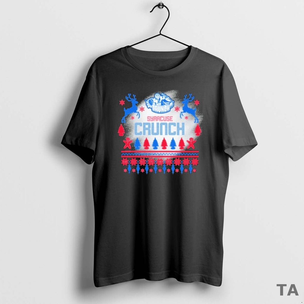 Top Syracuse Crunch Ugly Merry - Adult & Kids T-Shirts, Sweatshirts & Hoodies apparel design preview 1