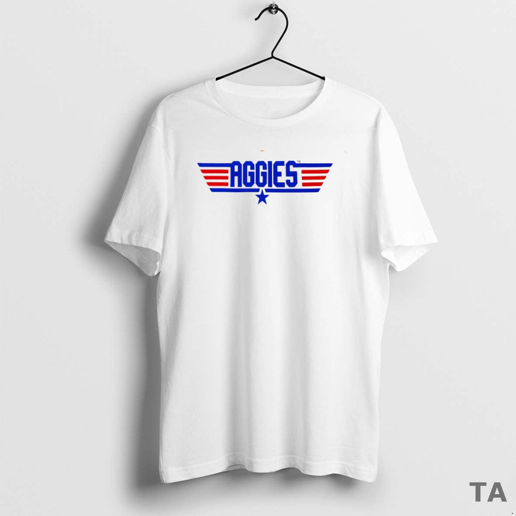 Top Texas M Aggies X Gun Logo Parody Circle - Adult & Kids T-Shirts, Sweatshirts & Hoodies apparel design preview 1