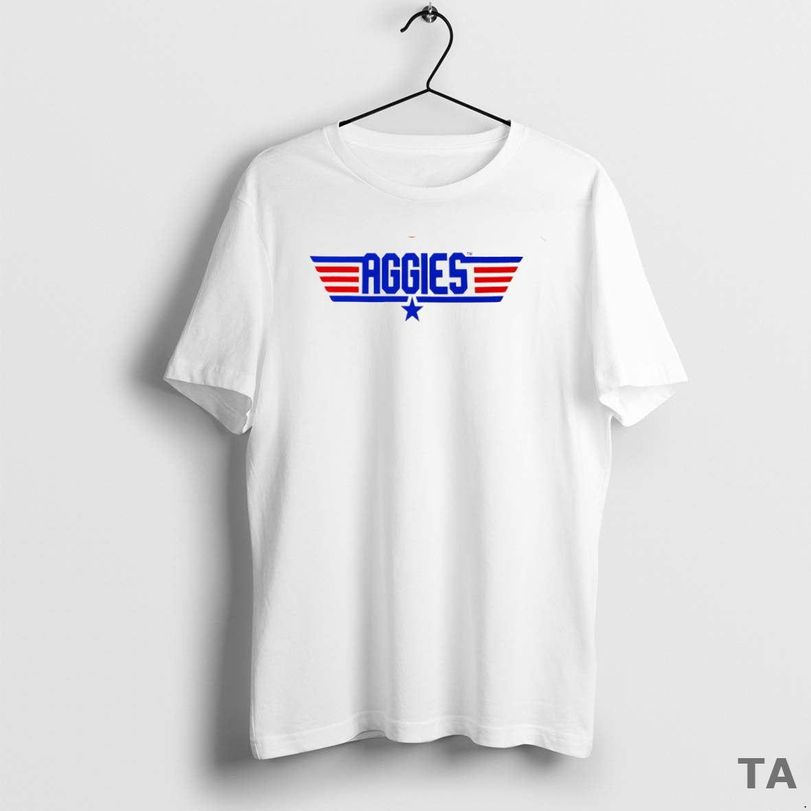 Top Texas M Aggies X Gun Logo Parody Circle - Adult & Kids T-Shirts, Sweatshirts & Hoodies apparel design preview 1