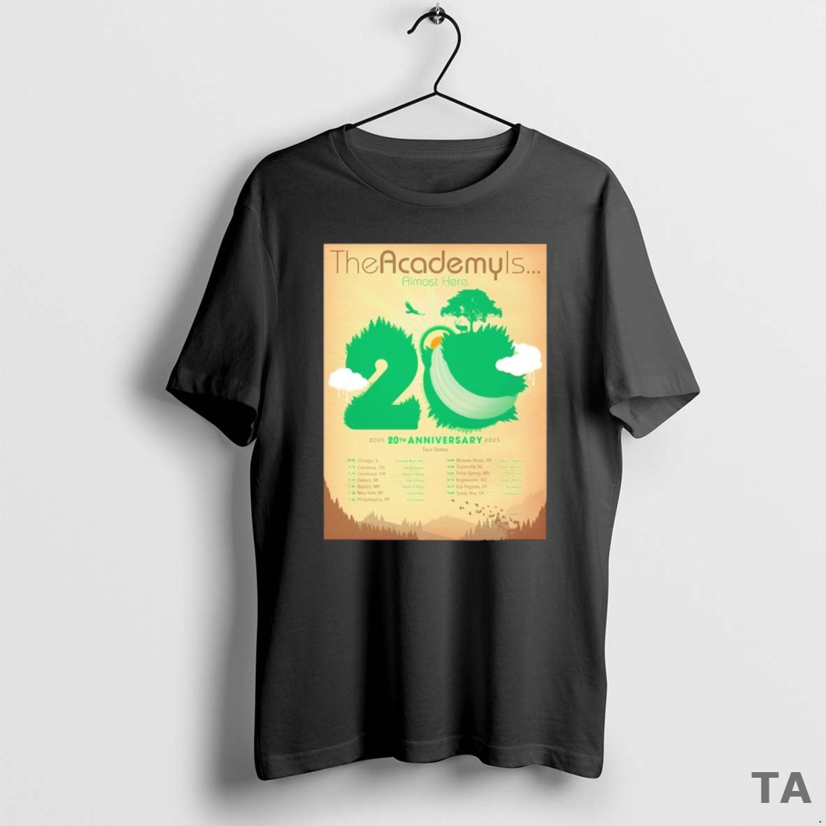Top Academy Is 20 Year Almost Here Anniversary Tour - Adult & Kids T-Shirts, Sweatshirts & Hoodies apparel design preview 1