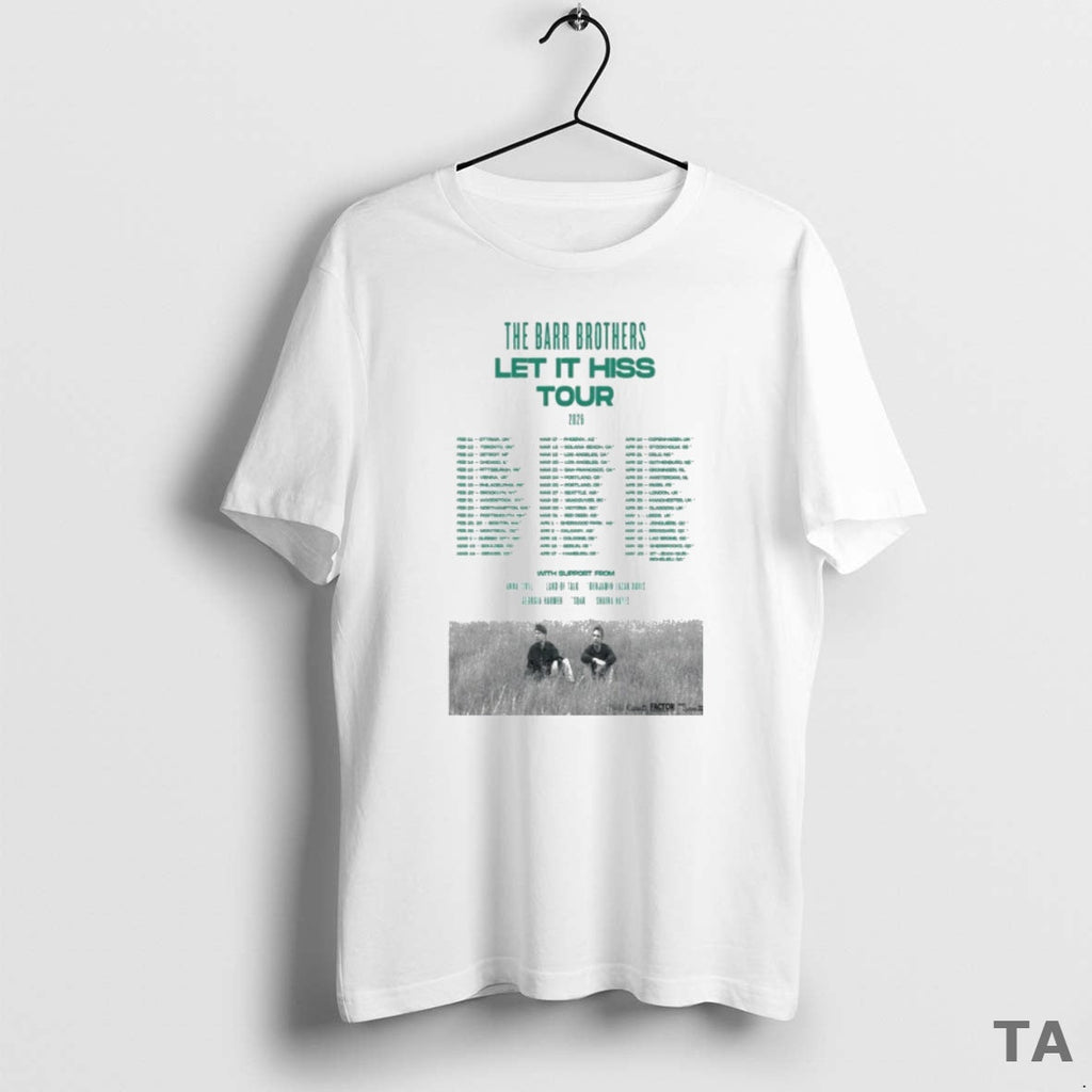 Top Barr Brothers Let Hiss Tour 2026 Dates - Adult & Kids T-Shirts, Sweatshirts & Hoodies apparel design preview 1