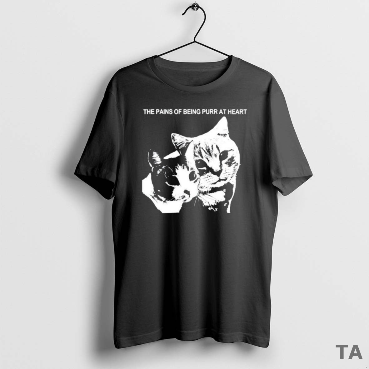 Top Pains Being Purr Heart Fect Cats - Adult & Kids T-Shirts, Sweatshirts & Hoodies apparel design preview 1