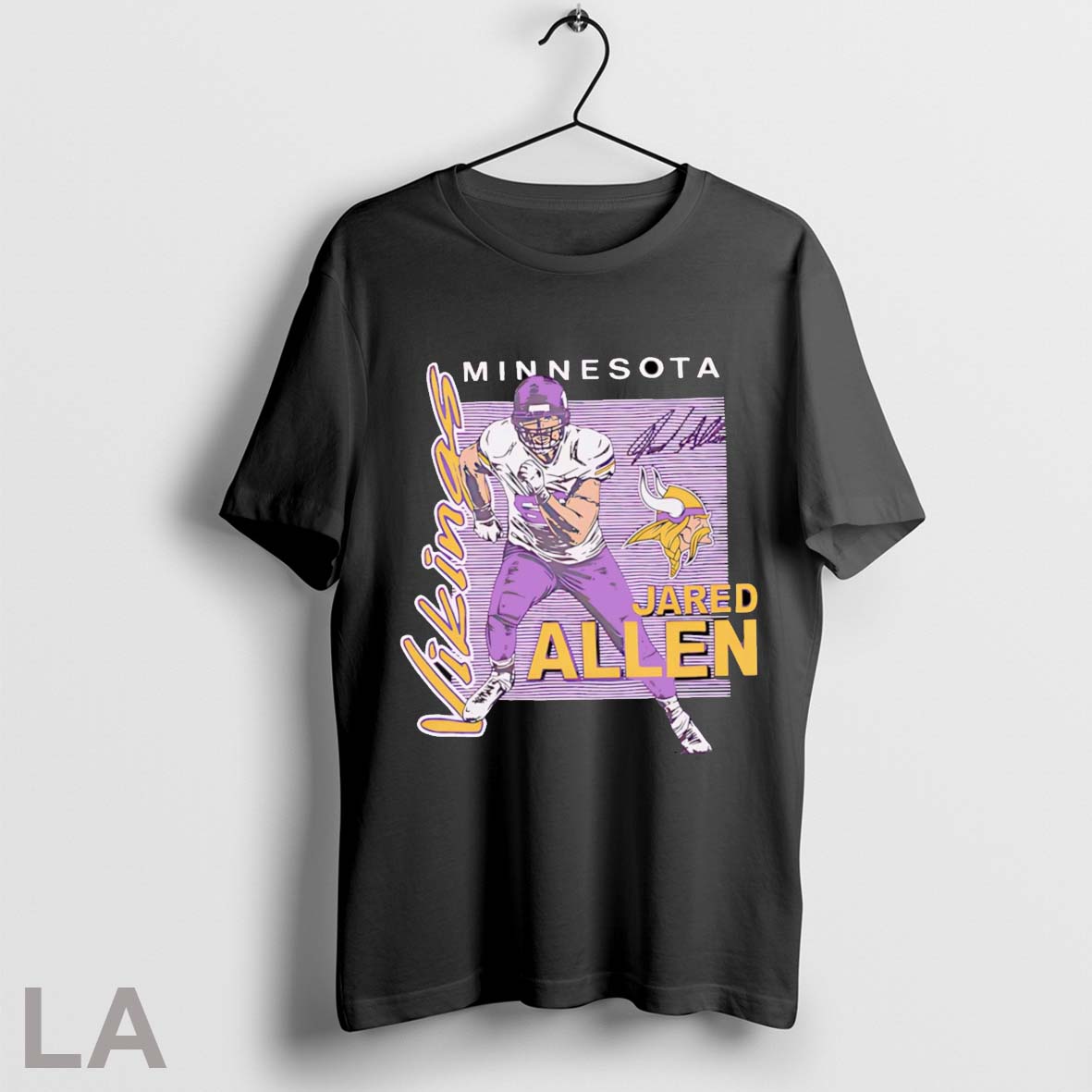 Top Vikings Jared Allen Signature - Adult & Kids T-Shirts, Sweatshirts & Hoodies apparel design preview 1