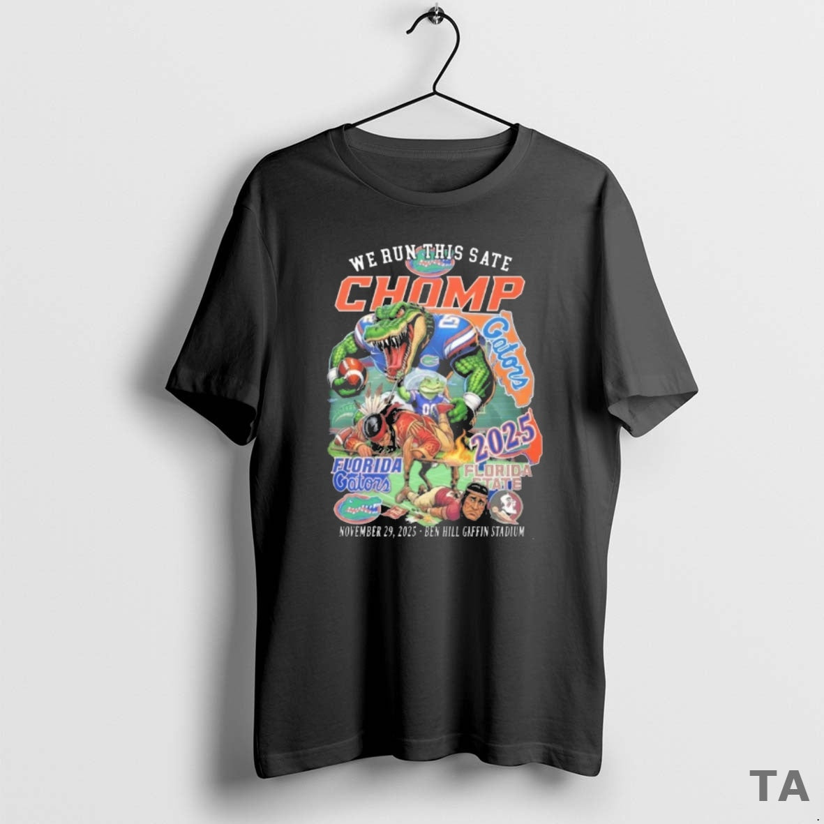 Top We Run This State Florida Sunshine Showdown 2025 - Adult & Kids T-Shirts, Sweatshirts & Hoodies apparel design preview 1