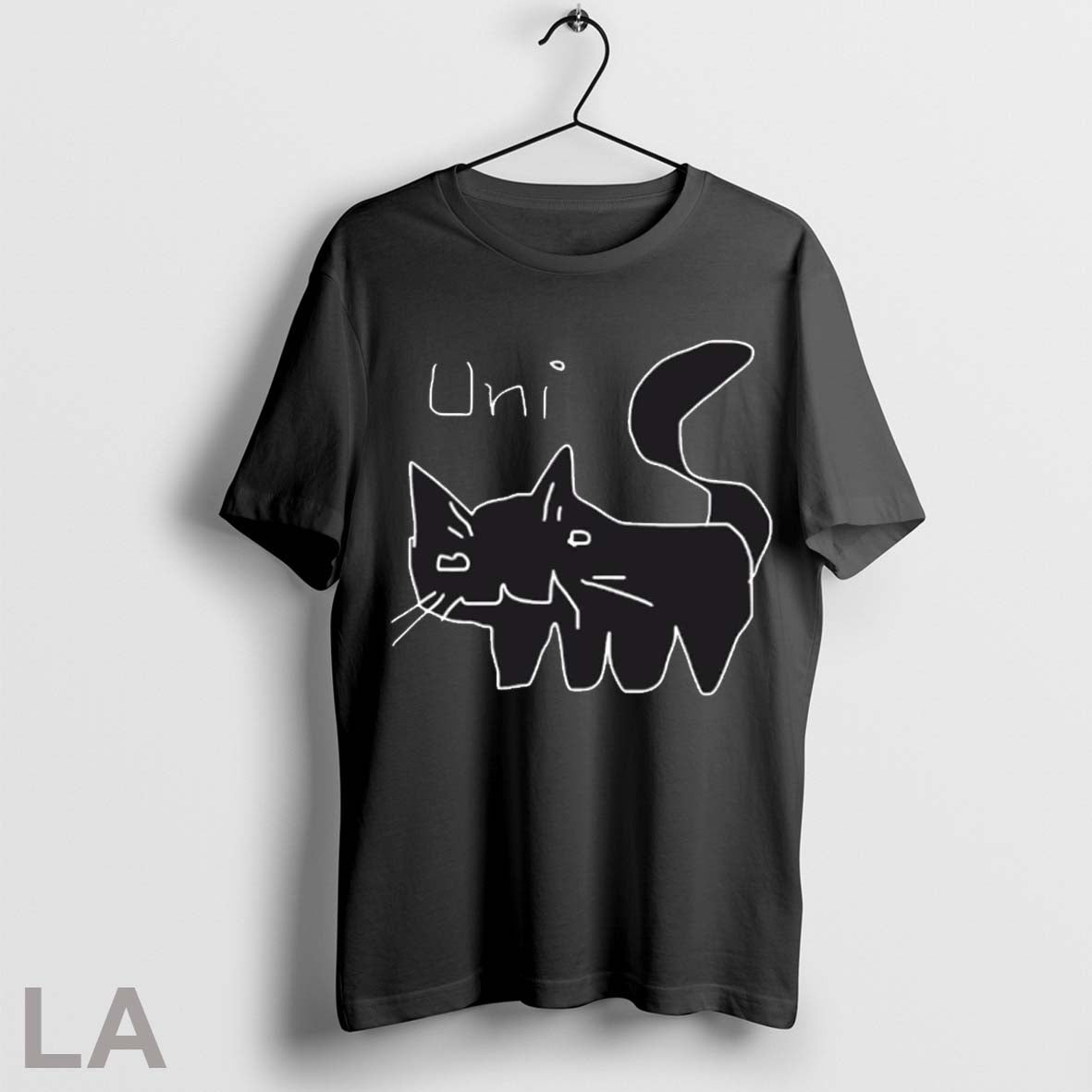 Top Youni Uni Doodle Cat - Adult & Kids T-Shirts, Sweatshirts & Hoodies apparel design preview 1