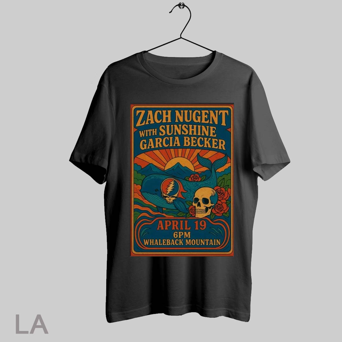 Top Zach Nugent With Sunshine Garcia Becker April 19 - Adult & Kids T-Shirts, Sweatshirts & Hoodies apparel design preview 1