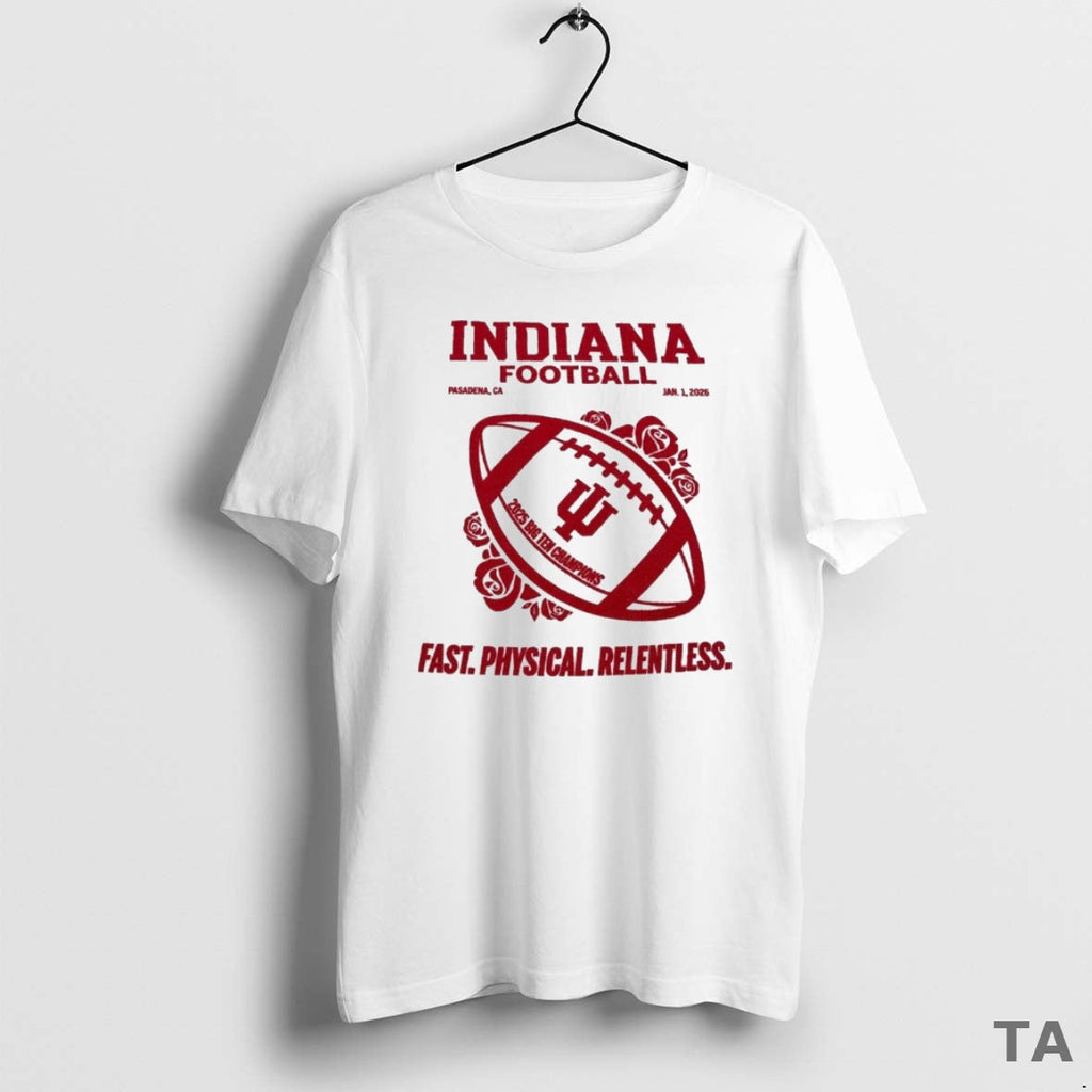 Top Indiana Football 2025 Big Ten Champions Jan 1 - Adult & Kids T-Shirts, Sweatshirts & Hoodies apparel design preview 1