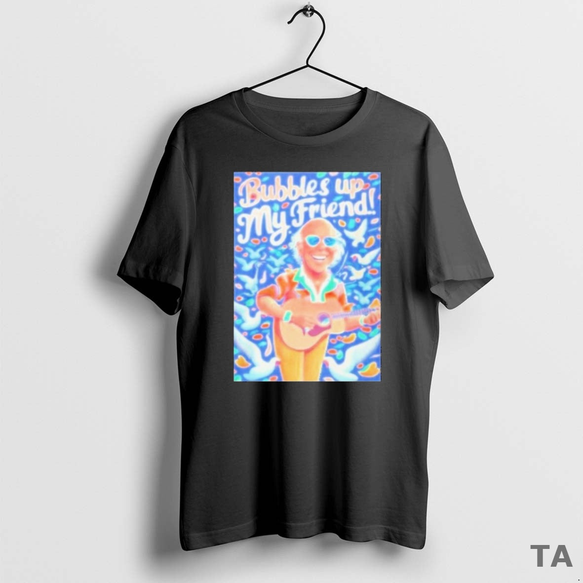 Top Rip Jimmy Buffett Bubbles Up My Friend - Adult & Kids T-Shirts, Sweatshirts & Hoodies apparel design preview 1