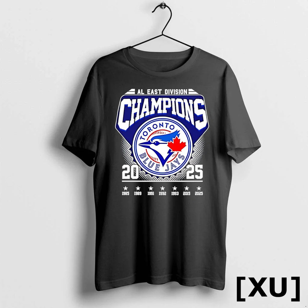 Toronto Blue Jays 2025 Al East Division Champions - Adult & Kids T-Shirts, Sweatshirts & Hoodies apparel design preview 1
