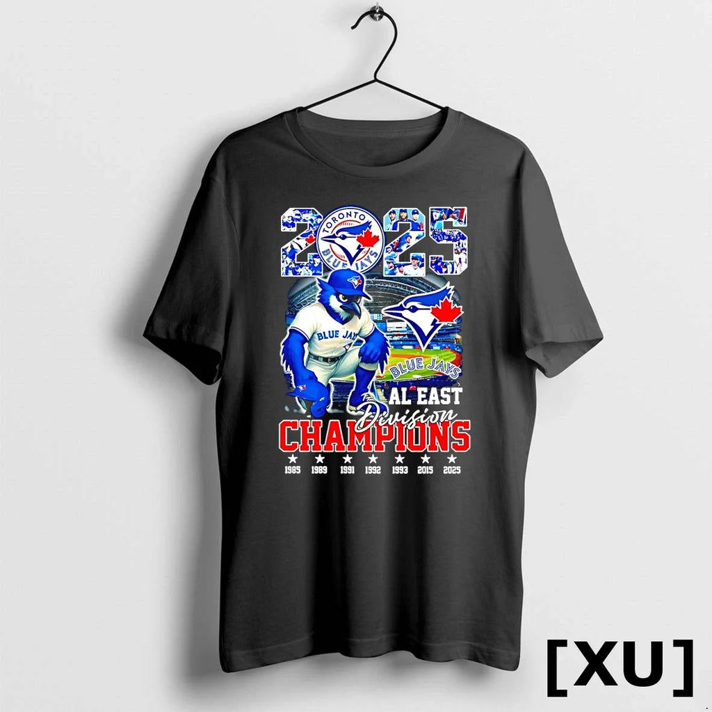 Toronto Blue Jays 2025 Al East Division Champions - Adult & Kids T-Shirts, Sweatshirts & Hoodies apparel design preview 1