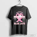 Toronto Blue Jays Breast Cancer Awareness Month - Adult & Kids T-Shirts, Sweatshirts & Hoodies apparel design preview 1