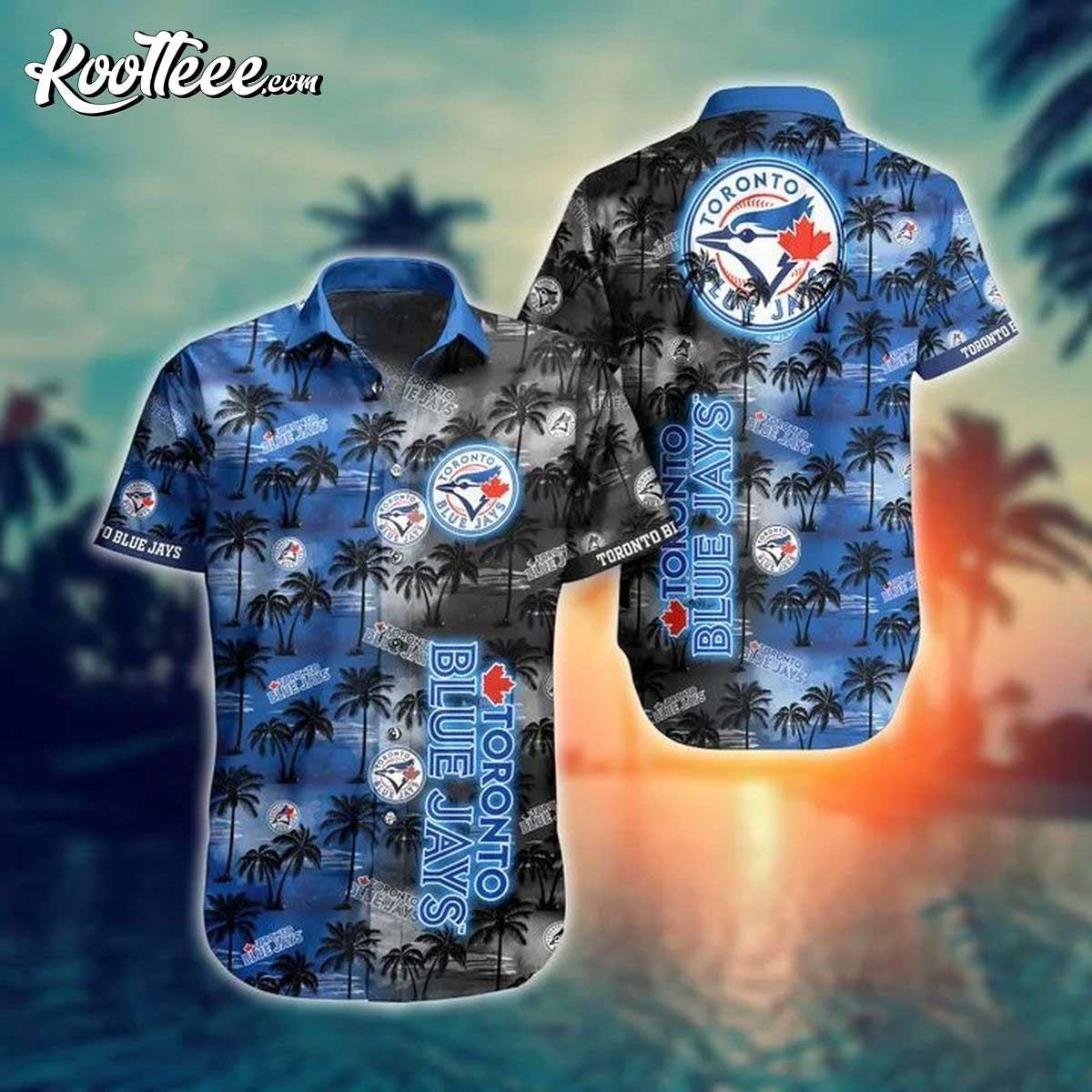 Toronto Blue Jays MLB Hawaiian - Adult & Kids T-Shirts, Sweatshirts & Hoodies apparel design preview 1