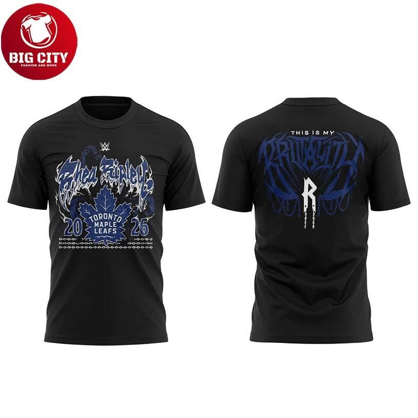 Toronto Maple Leafs 2026 Rhea Ripley MAMI Meets TML - Adult & Kids T-Shirts, Sweatshirts & Hoodies apparel design preview 1