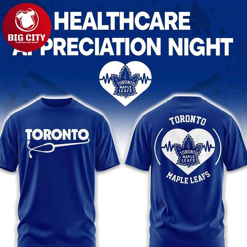 Toronto Maple Leafs Healthcare Appreciation x NHL - Adult & Kids T-Shirts, Sweatshirts & Hoodies apparel design preview 1